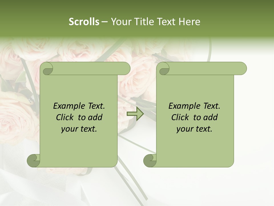 Rose Fresh Bouquet PowerPoint Template