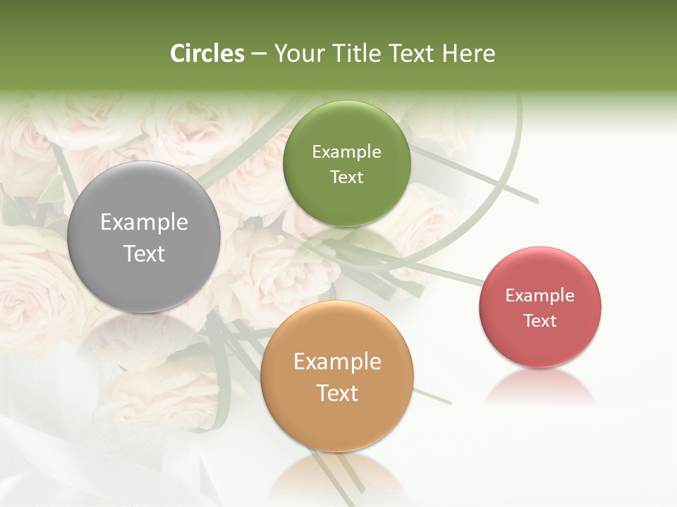 Rose Fresh Bouquet PowerPoint Template