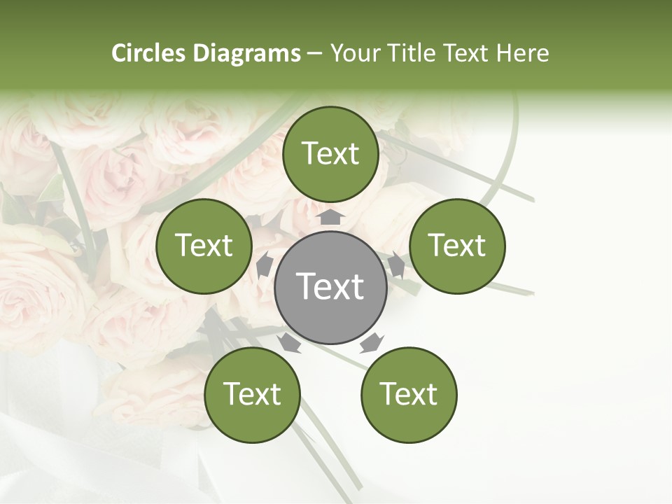 Rose Fresh Bouquet PowerPoint Template