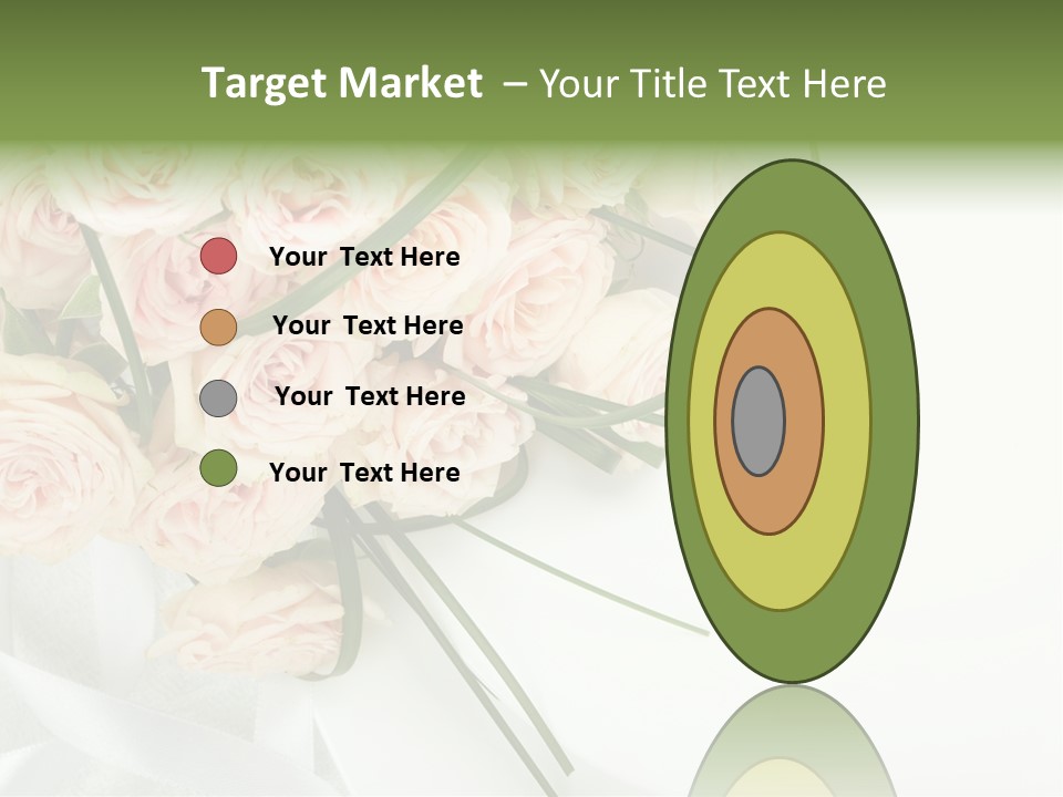Rose Fresh Bouquet PowerPoint Template