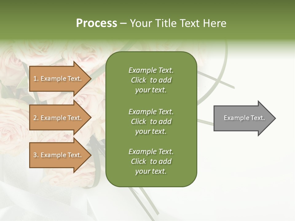 Rose Fresh Bouquet PowerPoint Template