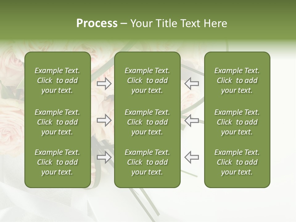 Rose Fresh Bouquet PowerPoint Template