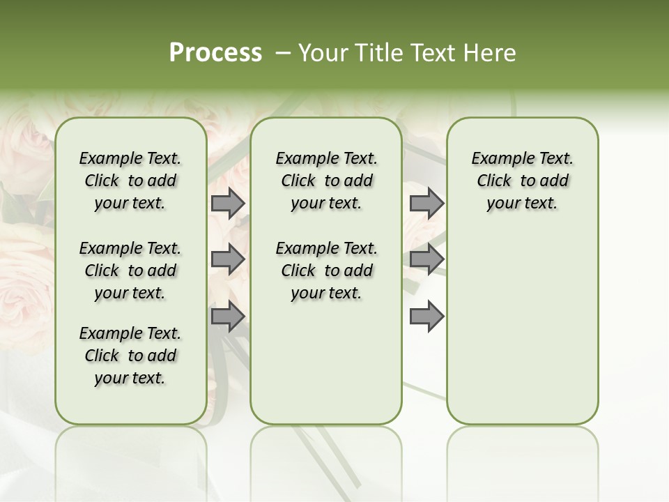 Rose Fresh Bouquet PowerPoint Template
