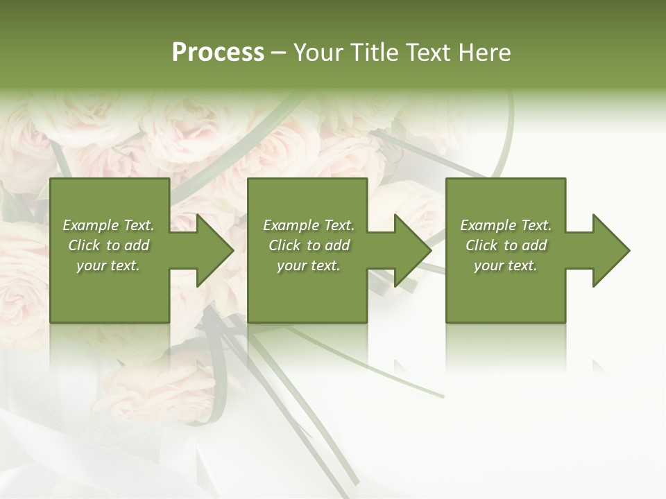 Rose Fresh Bouquet PowerPoint Template