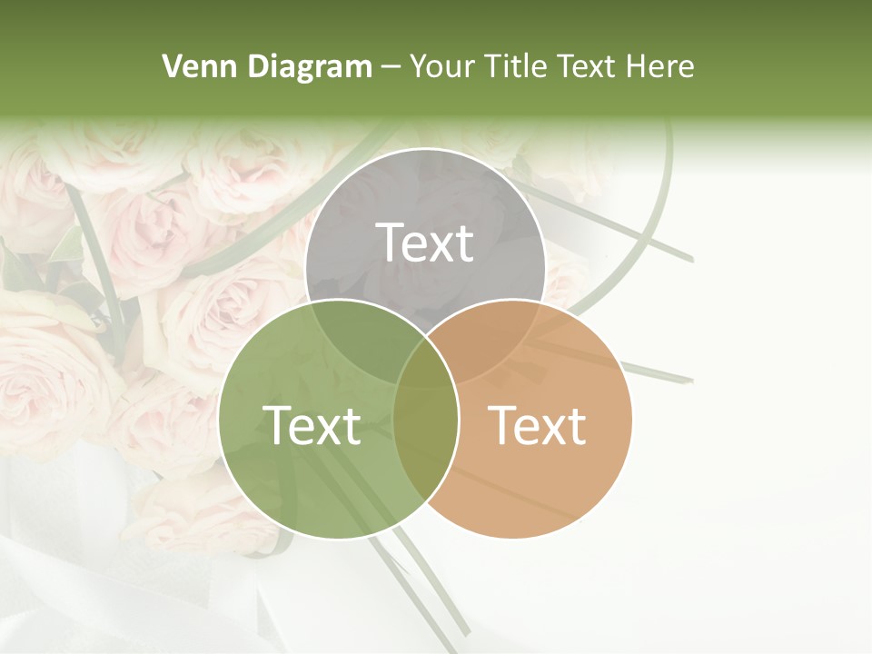 Rose Fresh Bouquet PowerPoint Template