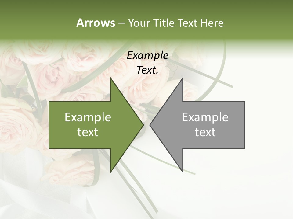 Rose Fresh Bouquet PowerPoint Template