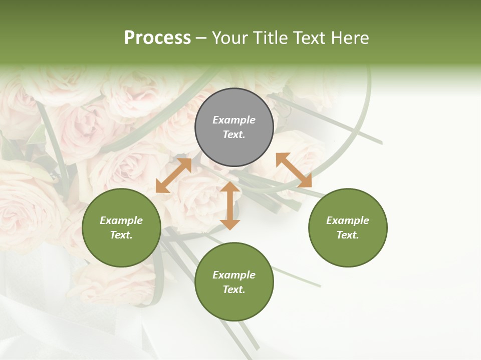 Rose Fresh Bouquet PowerPoint Template