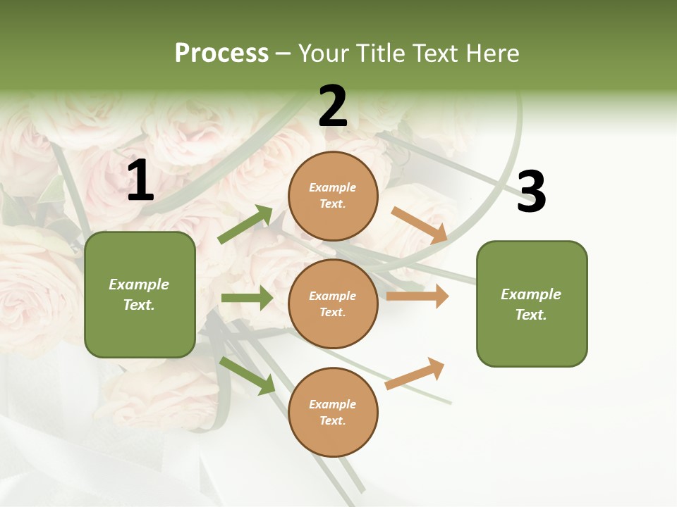 Rose Fresh Bouquet PowerPoint Template