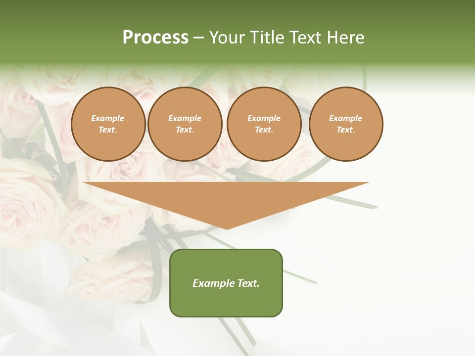 Rose Fresh Bouquet PowerPoint Template