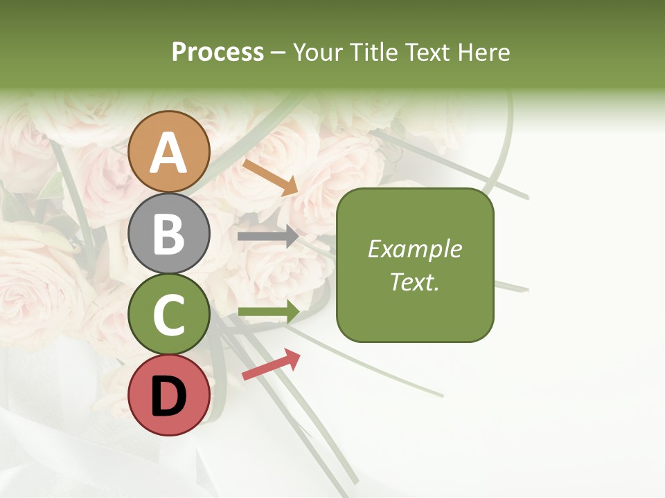 Rose Fresh Bouquet PowerPoint Template