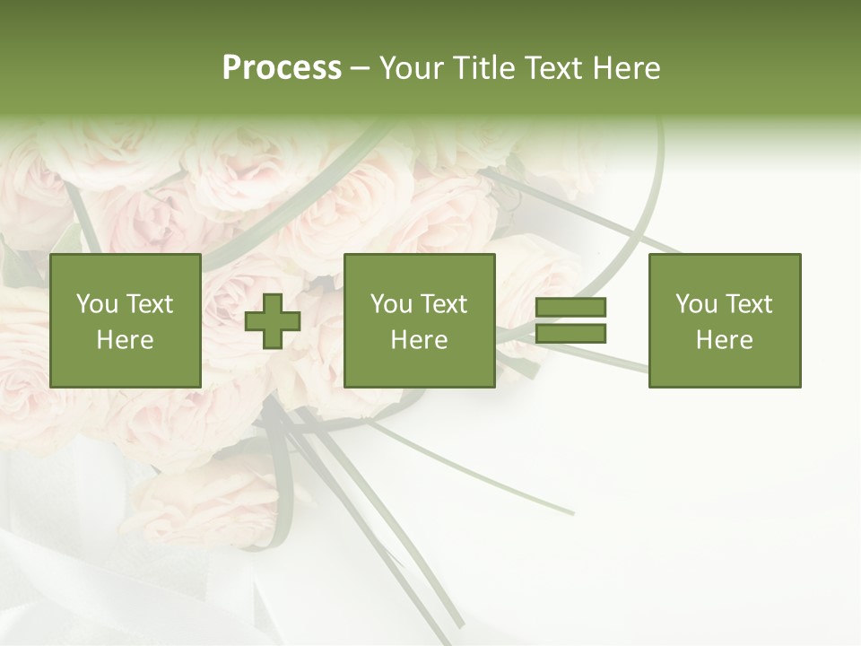 Rose Fresh Bouquet PowerPoint Template