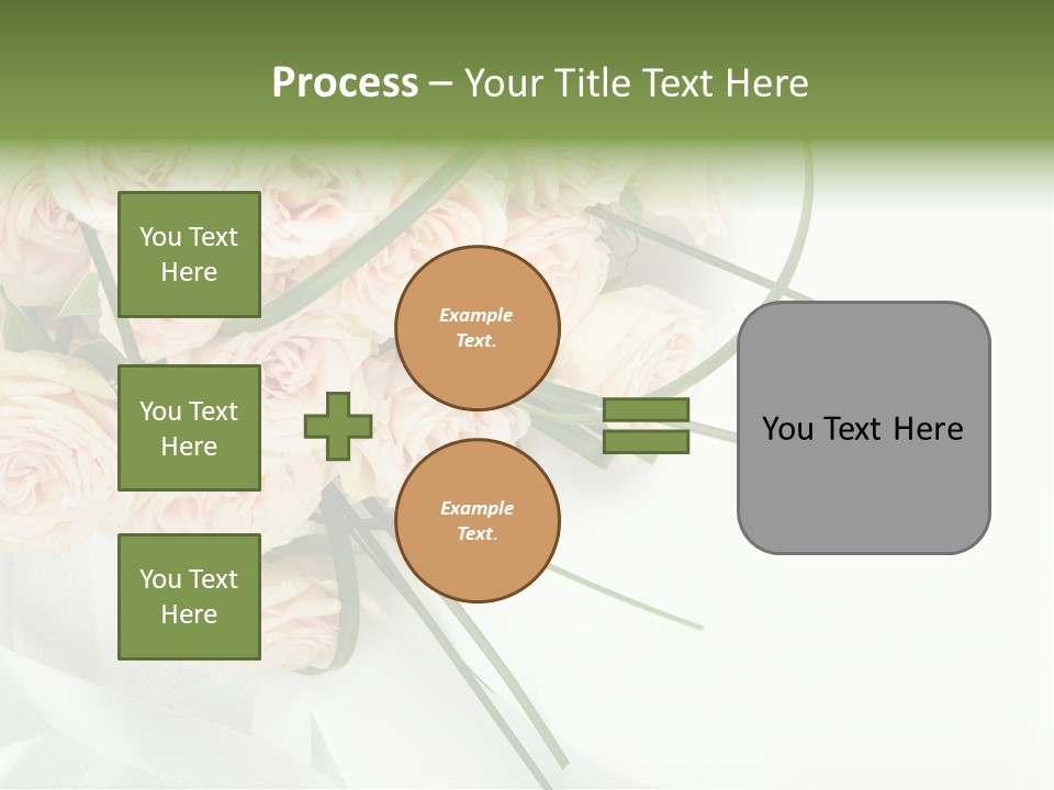 Rose Fresh Bouquet PowerPoint Template