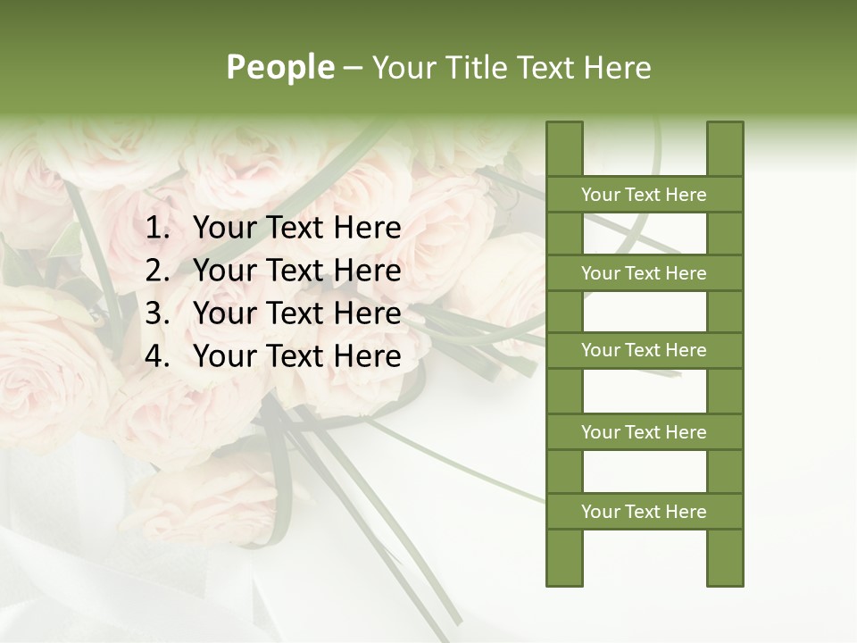 Rose Fresh Bouquet PowerPoint Template