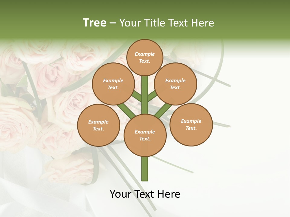 Rose Fresh Bouquet PowerPoint Template