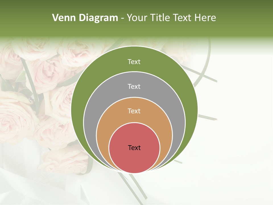 Rose Fresh Bouquet PowerPoint Template