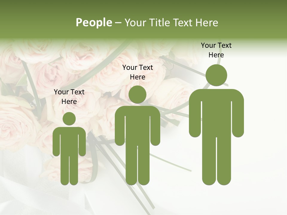 Rose Fresh Bouquet PowerPoint Template