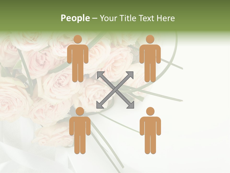 Rose Fresh Bouquet PowerPoint Template