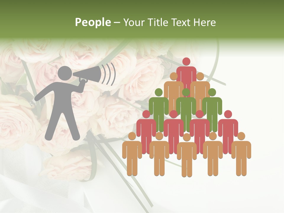 Rose Fresh Bouquet PowerPoint Template