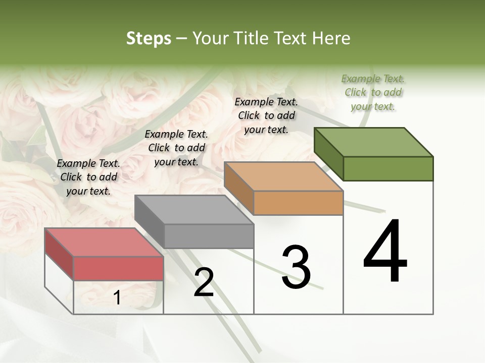 Rose Fresh Bouquet PowerPoint Template