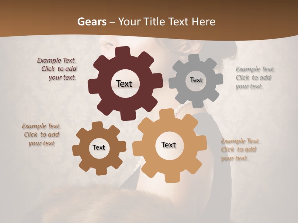 Winter Portrait Wall PowerPoint Template