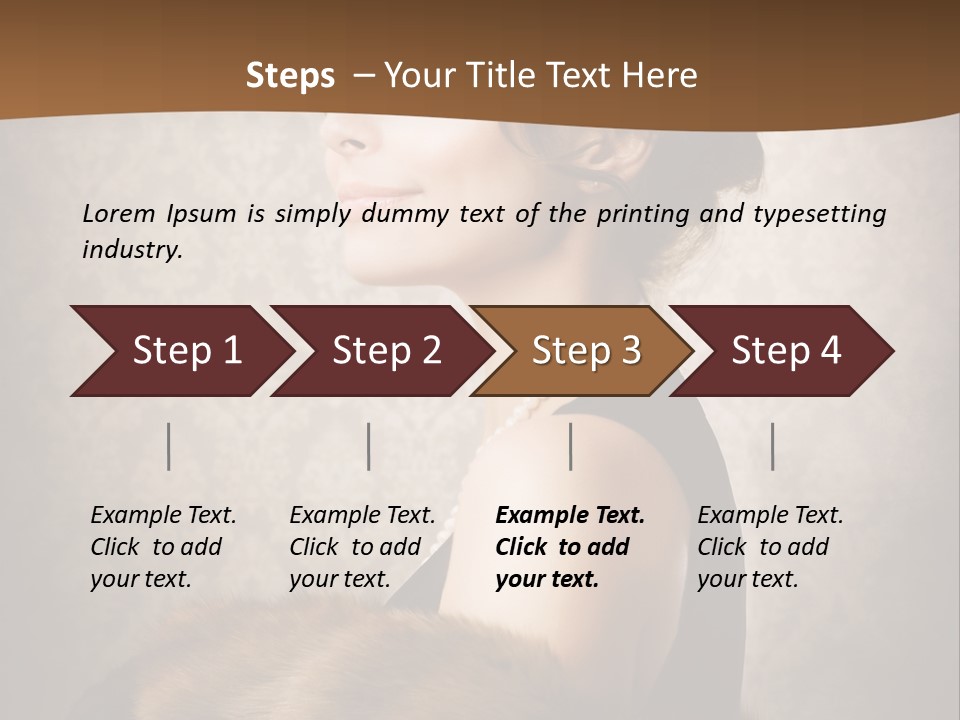 Winter Portrait Wall PowerPoint Template