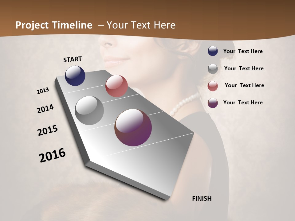 Winter Portrait Wall PowerPoint Template