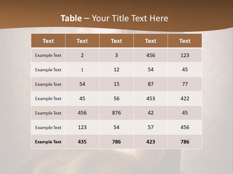 Winter Portrait Wall PowerPoint Template