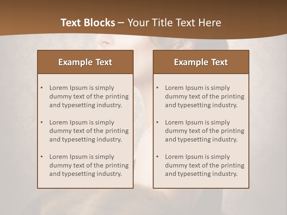 Winter Portrait Wall PowerPoint Template