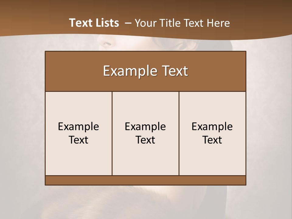 Winter Portrait Wall PowerPoint Template