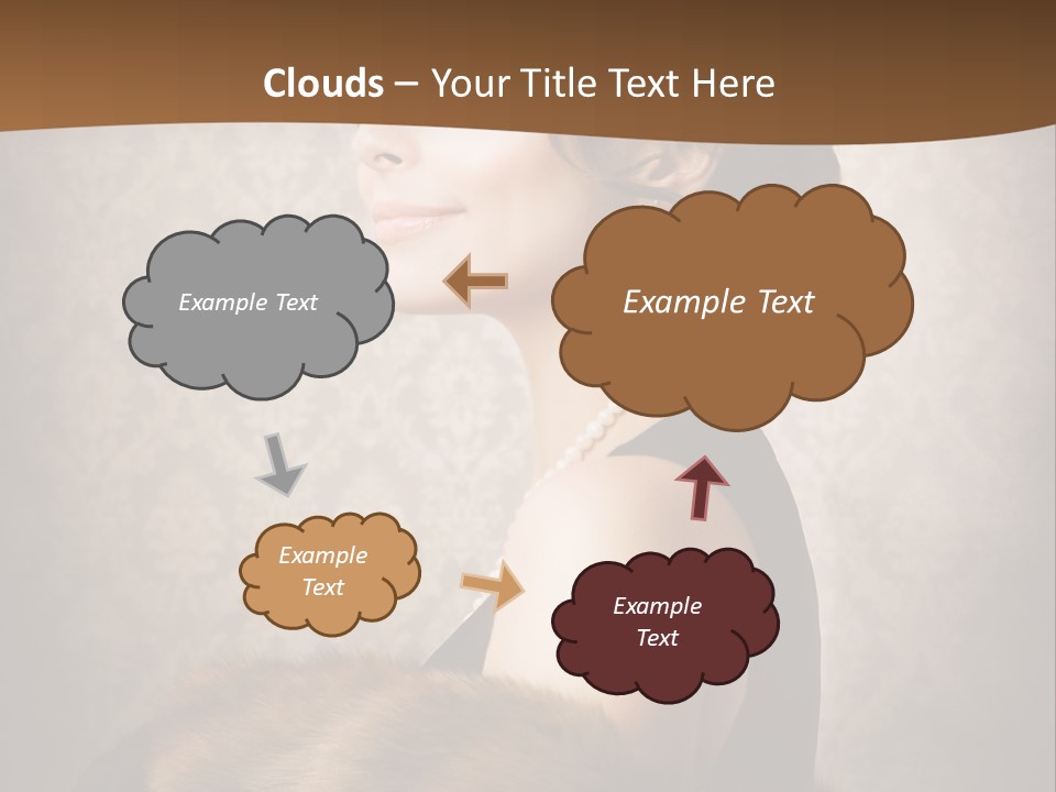 Winter Portrait Wall PowerPoint Template