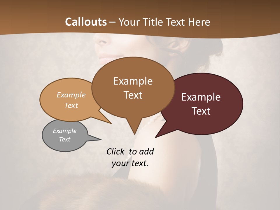 Winter Portrait Wall PowerPoint Template