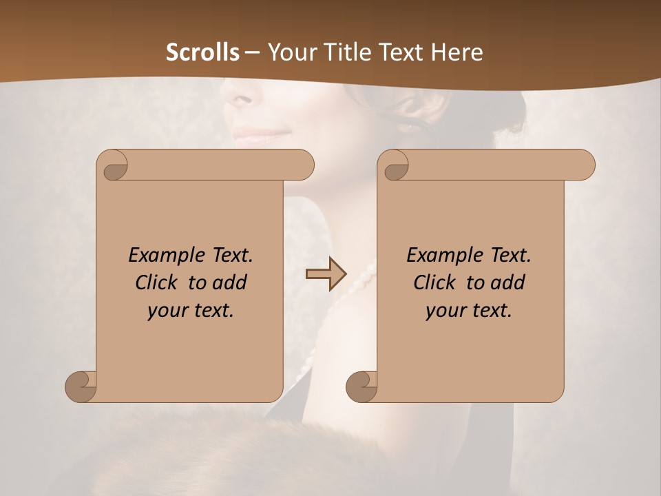 Winter Portrait Wall PowerPoint Template