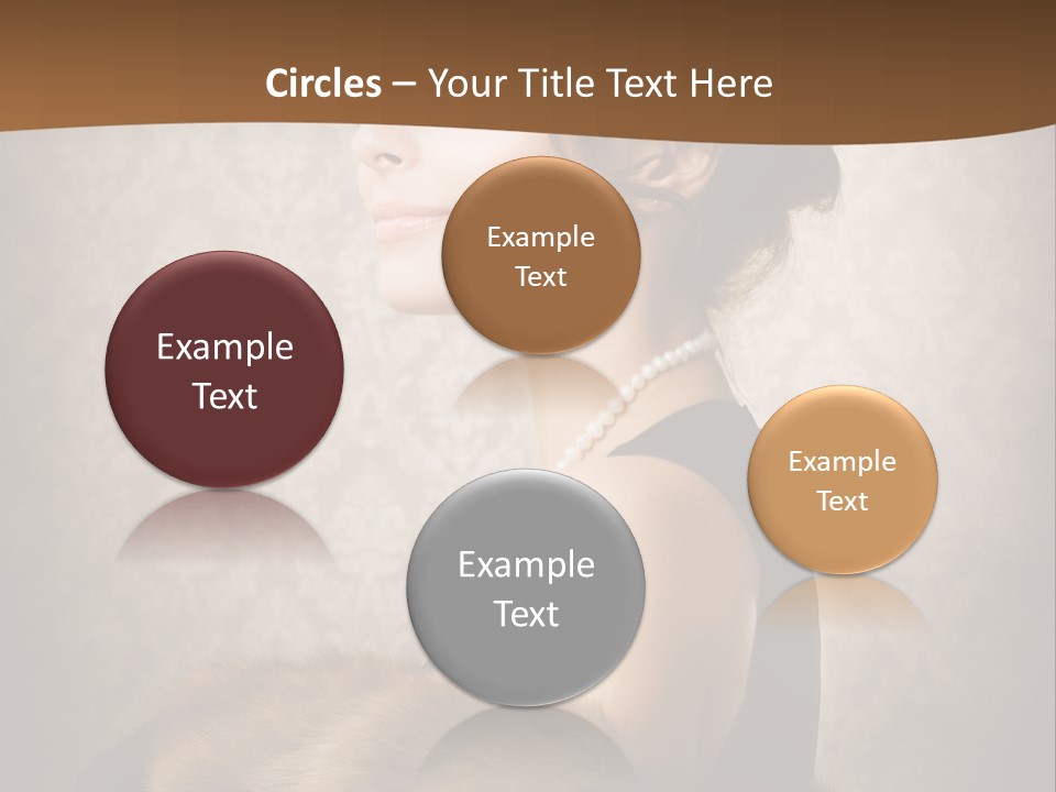 Winter Portrait Wall PowerPoint Template