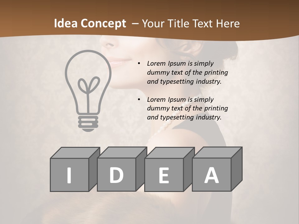 Winter Portrait Wall PowerPoint Template