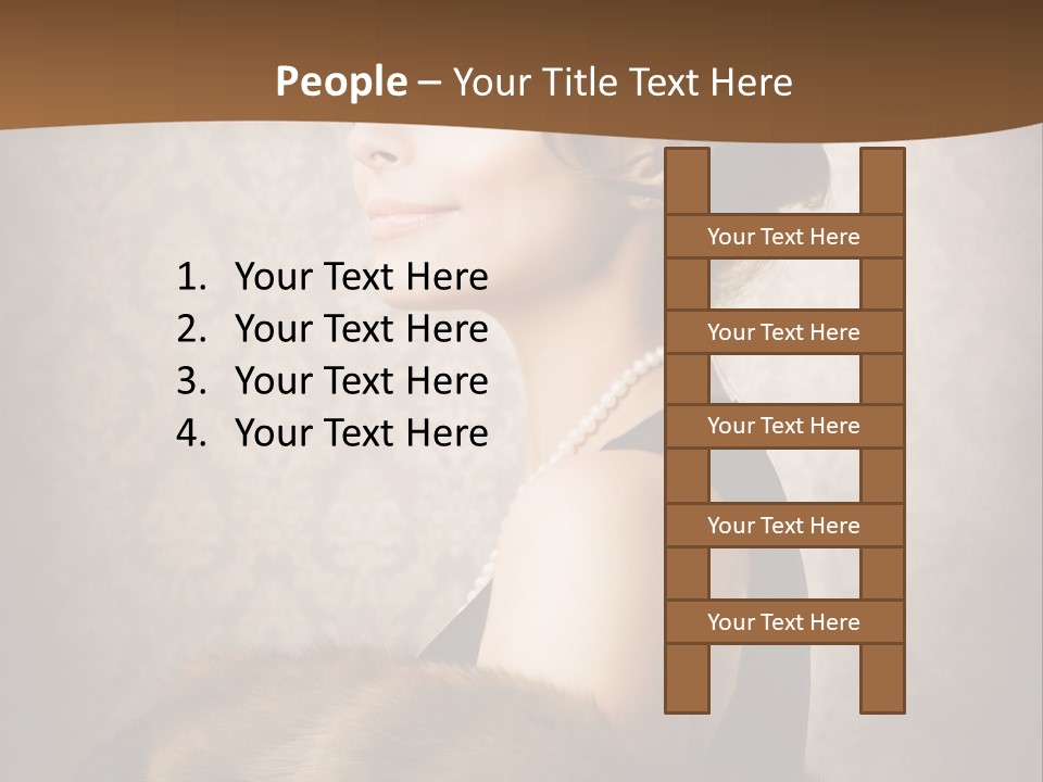 Winter Portrait Wall PowerPoint Template