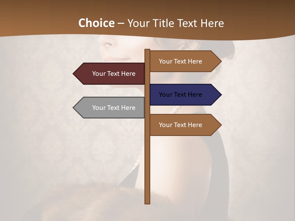 Winter Portrait Wall PowerPoint Template