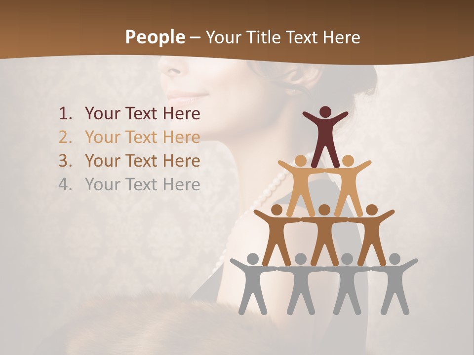 Winter Portrait Wall PowerPoint Template