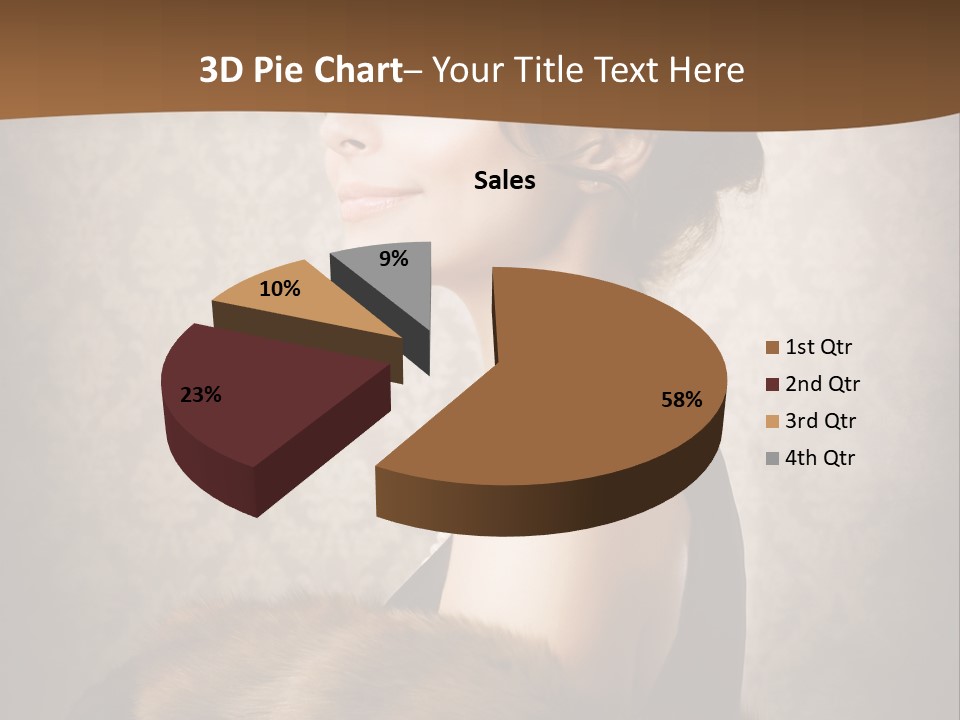 Winter Portrait Wall PowerPoint Template