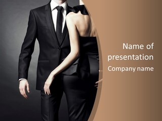 Beautiful Pose Beauty PowerPoint Template