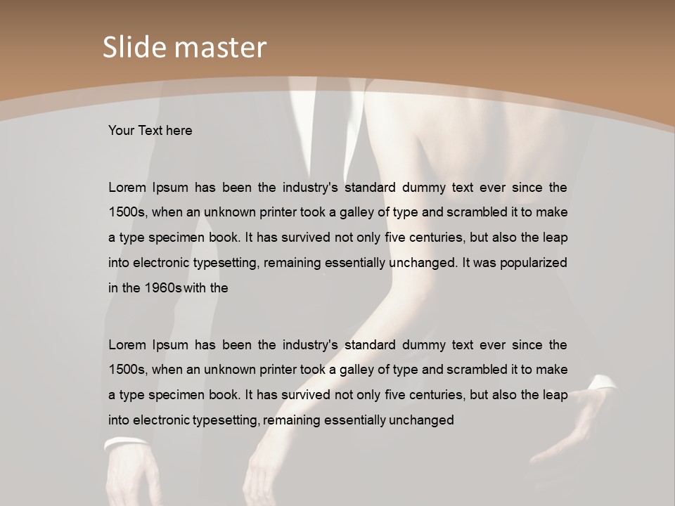 Beautiful Pose Beauty PowerPoint Template