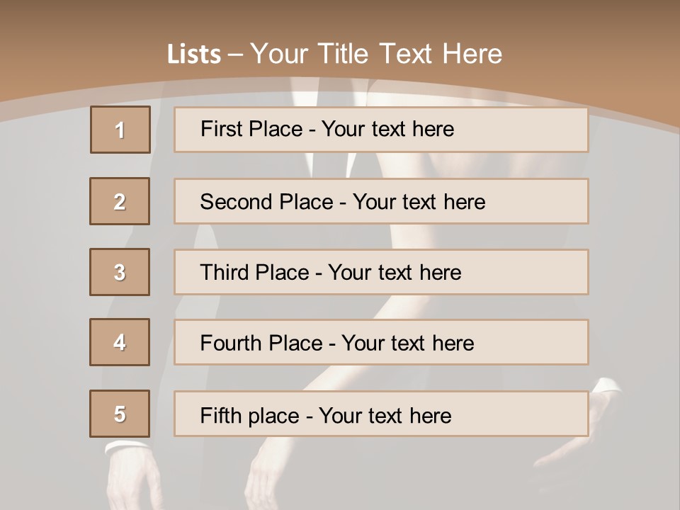 Beautiful Pose Beauty PowerPoint Template