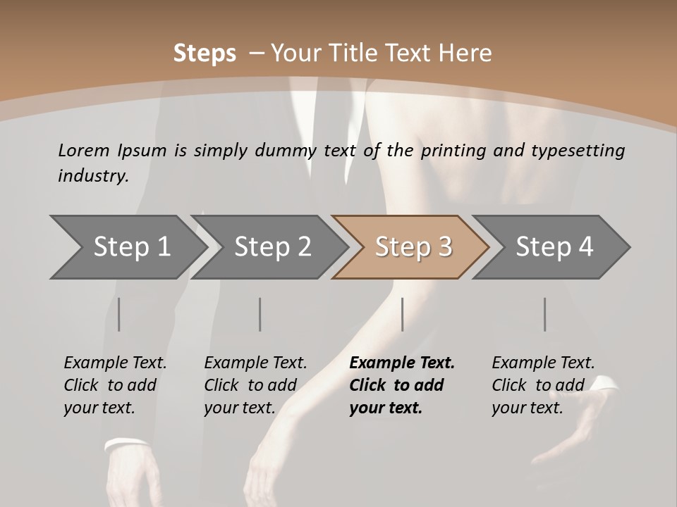 Beautiful Pose Beauty PowerPoint Template