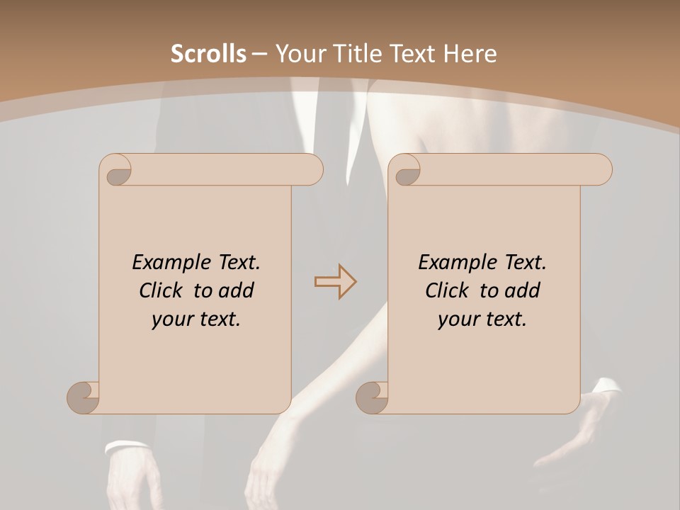 Beautiful Pose Beauty PowerPoint Template