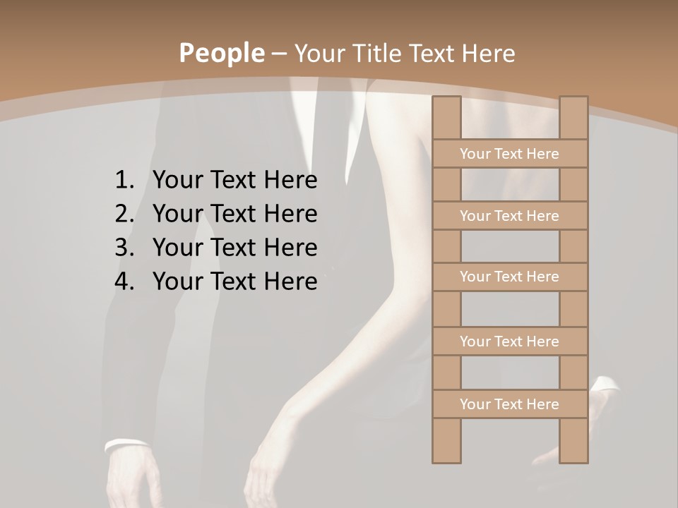 Beautiful Pose Beauty PowerPoint Template