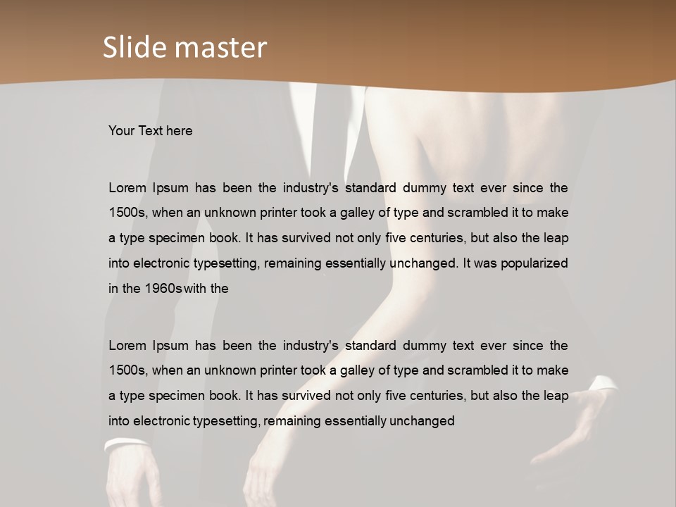 Pose Elegance Pair PowerPoint Template