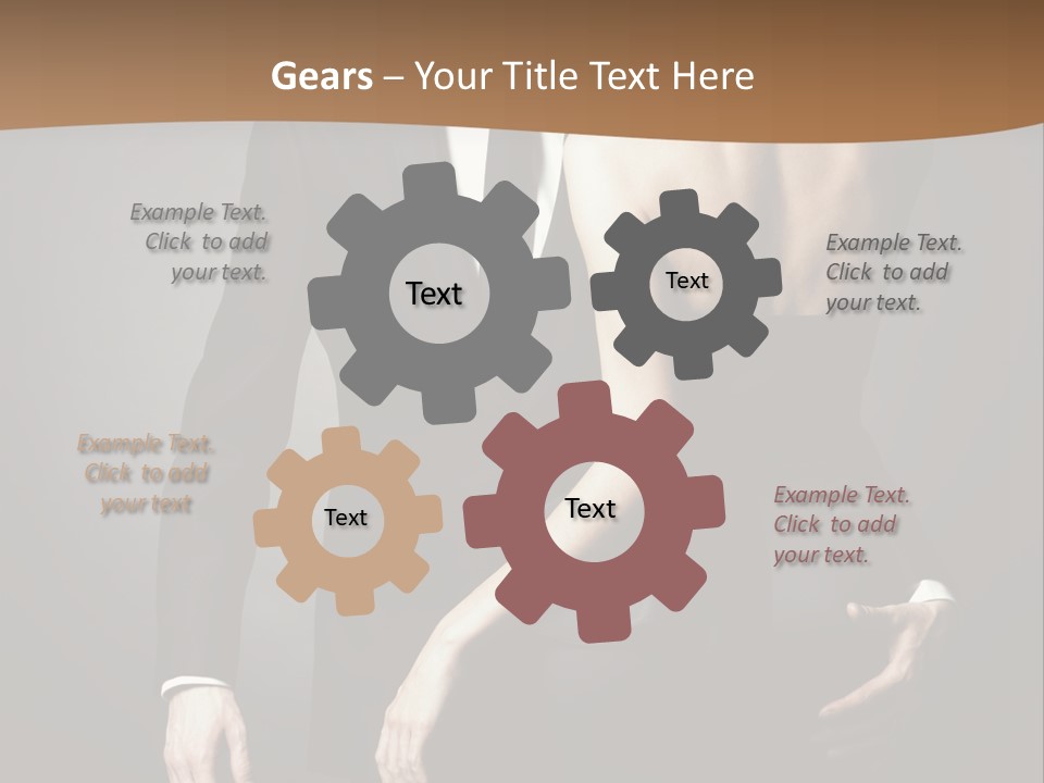 Pose Elegance Pair PowerPoint Template