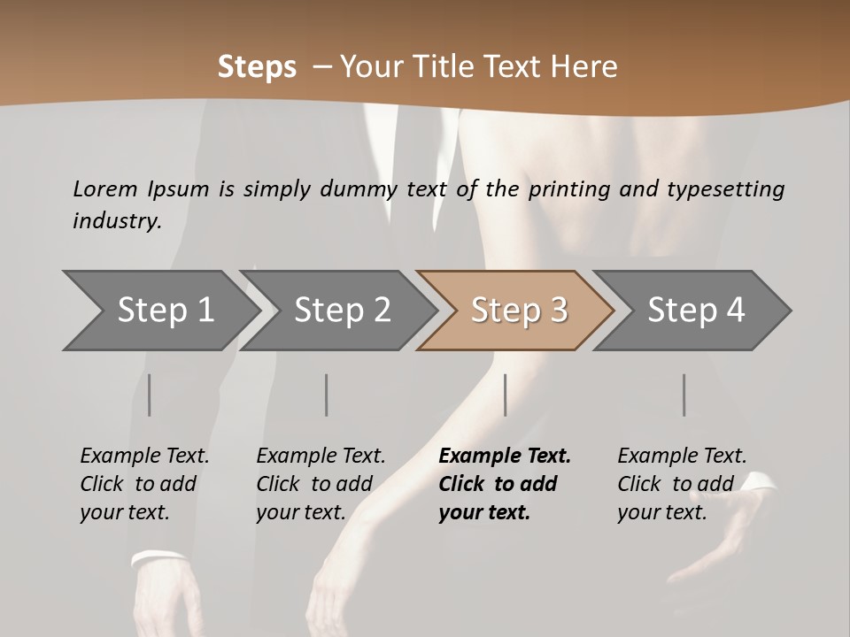 Pose Elegance Pair PowerPoint Template