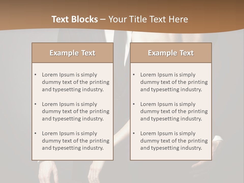 Pose Elegance Pair PowerPoint Template