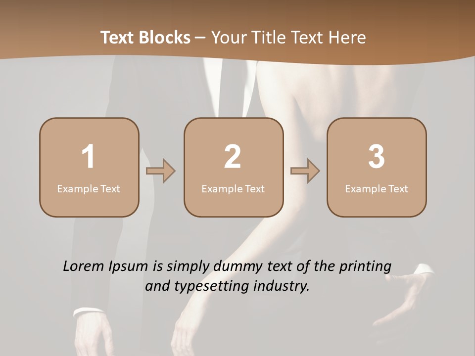 Pose Elegance Pair PowerPoint Template