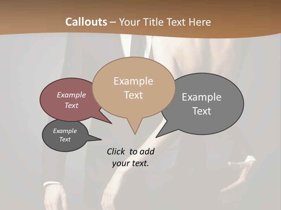 Pose Elegance Pair PowerPoint Template